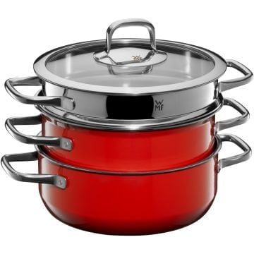 Fusiontec Compact Topf-Set, 3-teilig, Red