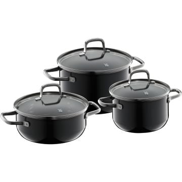 Fusiontec Essential Topf-Set, 3-teilig, Black