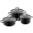 Fusiontec Essential Topf-Set, 3-teilig, Black